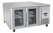 Atosa GLASS 2 DOOR COOLING FRIDGE TABLE 1360 MM EPF3721 - Hospitality Connect