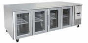 Atosa GLASS FOUR DOOR COOLING FRIDGE TABLE 2230 MM EPF3741 - Hospitality Connect