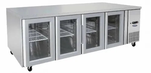Atosa GLASS FOUR DOOR COOLING FRIDGE TABLE 2230 MM EPF3741 - Hospitality Connect