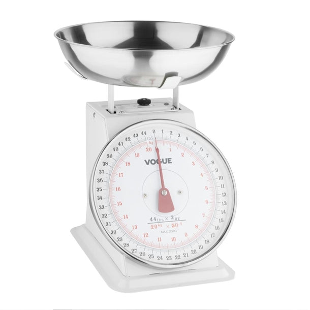 Vogue Kitchen Scale Bowl Top - 20kg/44lbs Grad. 50g/2oz - Hospitality Connect