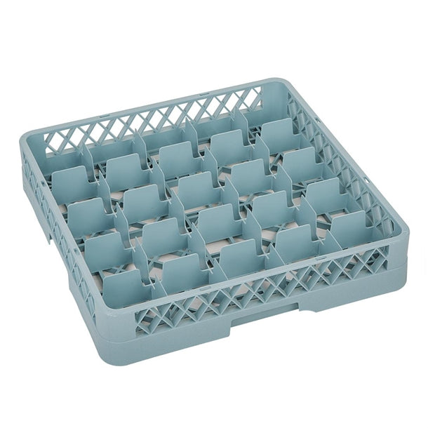 Vogue Glass Rack Grey - 100x500x500mm (25 Compartments) - Hospitality Connect