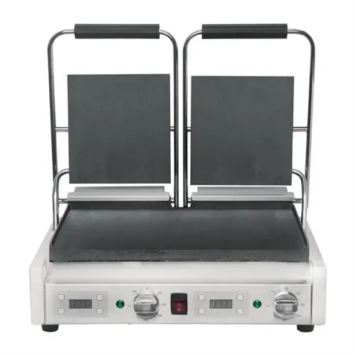 Apuro Double Contact Grill Flat Plates with Timer FC384-A - Hospitality Connect