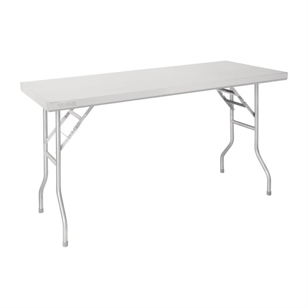 Vogue Folding Work Table St/St - 1830x610x780mm 72x24x31" - Hospitality Connect