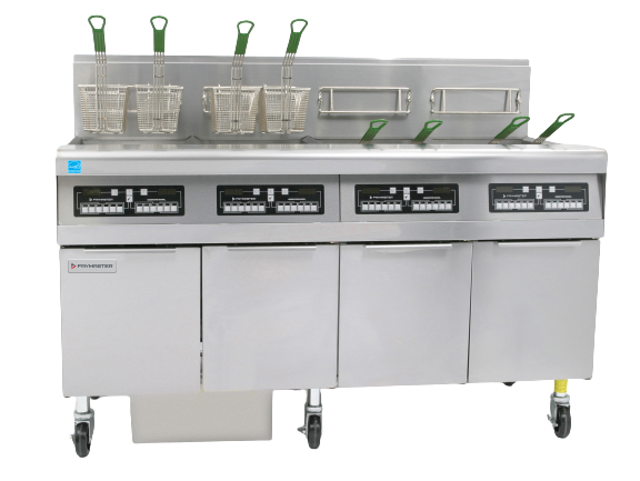 Frymaster Filtration H55 4 Full Pot w Computers Front Oil Discharge FPH455C-FD- - Hospitality Connect
