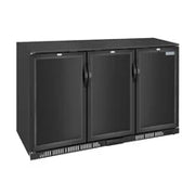 Polar G-Series Back Bar Cooler with Triple Solid Hinged Doors Black - 850mm GE999-A - Hospitality Connect