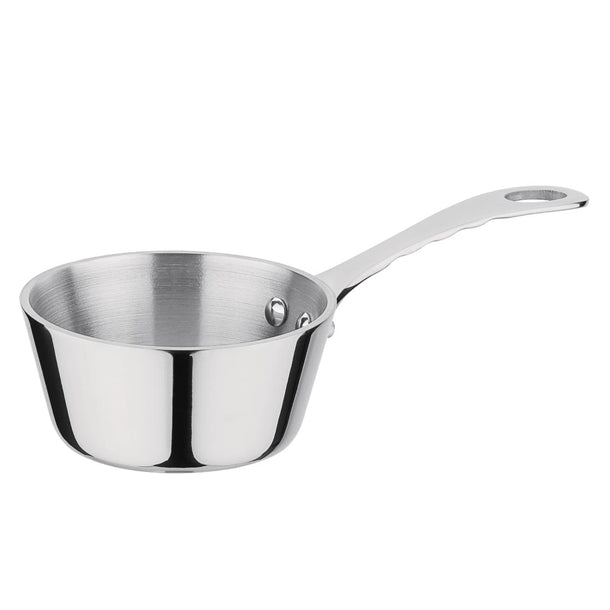 Vogue Stainless Steel Mini Gravy Pan - 80mm 150ml - Hospitality Connect