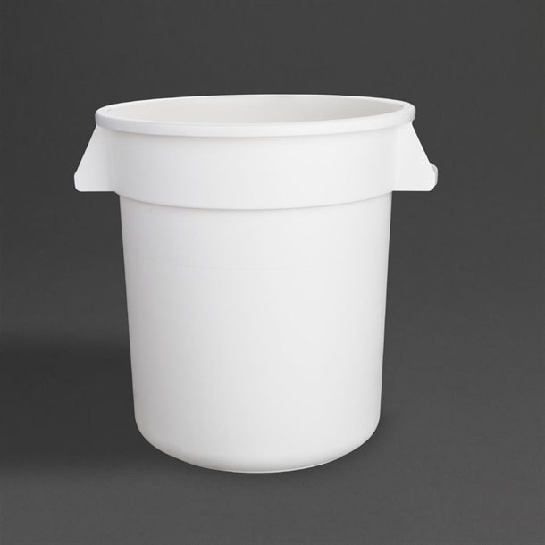 Vogue Round Container Bin White - 38Ltr - Hospitality Connect