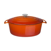 Vogue Oval Casserole Orange - 125x230x305mm 6Ltr - Hospitality Connect