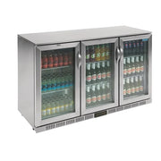 Polar G-Series Back Bar Cooler with Hinged Doors Stainless Steel 330Ltr - Hospitality Connect