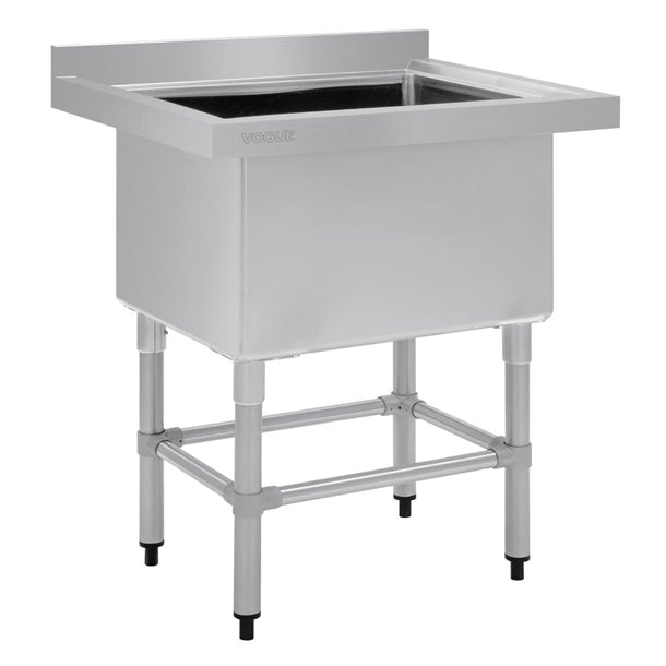 Vogue St/St Deep Pot Sink - 770mm (w) x 600mm (d) (90mm Drain) - Hospitality Connect