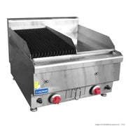 GASMAX Benchtop LPG Gas Combo 12 Char & 12 Griddle JUS-TRGH60LPG. - Hospitality Connect