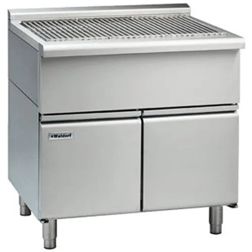 Waldorf 800 Series SF8120-CB - 1200mm Solid Fuel Grill - 215mm Splashback Version - Cabinet Base - Hospitality Connect