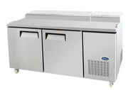 Atosa 2 DOOR PIZZA PREP TABLE FRIDGE 1702 MM MPF8202 - Hospitality Connect