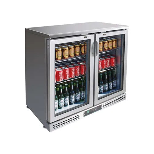 Thermaster Two Door Stainless Bar Cooler SC248SG. - Hospitality Connect