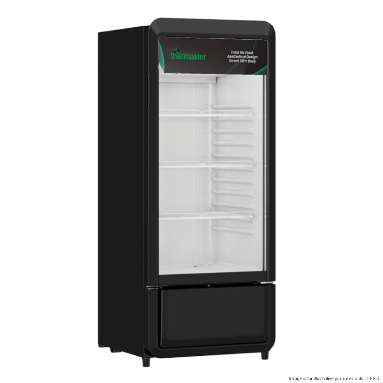 Thermaster Upright Glass Door Beverage Fridge - SDC-178B - Hospitality Connect
