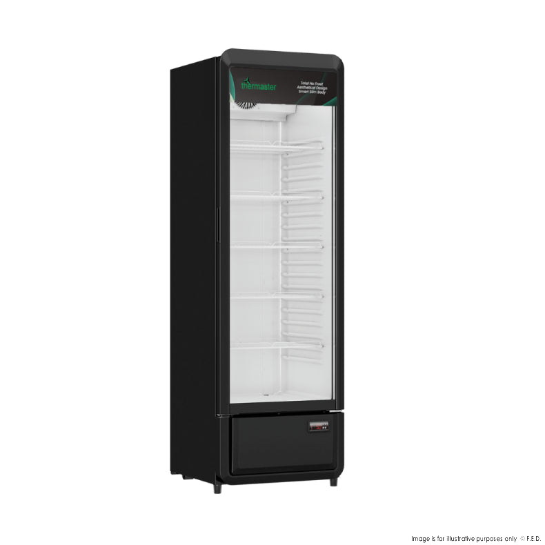 Thermaster Upright Glass Door Beverage Fridge - SDC-258B - Hospitality Connect
