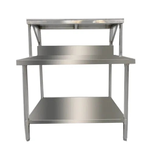 Modular Heavy Duty Salamander Bench with Shelf Braces - SMB-8-1200. - Hospitality Connect