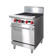 American Range 24" Oven Range 4 Burner AAR.4B. - Hospitality Connect