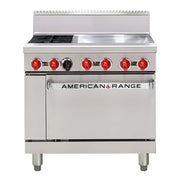 American Range 2 burner top with 609mm griddle plate 36" Oven Ranges AAR.2B.24G. - Hospitality Connect