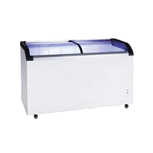 Thermaster Two glass sliding lids chest freezer with castors - ST545. - Hospitality Connect