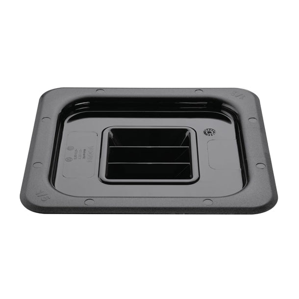 Vogue Black Polycarbonate Lid - GN 1/6 - Hospitality Connect