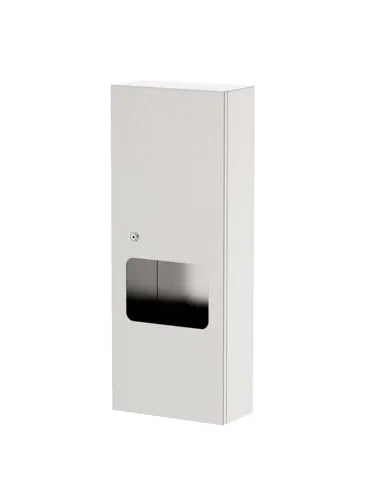 3Monkeez  S/Steel Paper Towel Dispenser and Waste Receptacle.Recessed 6.5LT WA-PTDWR2-R - Hospitality Connect