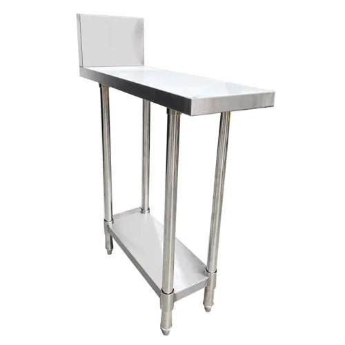 Gasmax Stainless Steel Kitchen Infill Bench with Splashback WBB-0300R. - Hospitality Connect