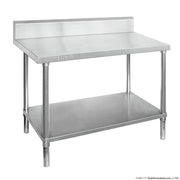 ModularWork Bench with Undershelf and Splashback 800x700x900mm WBB7-0800/A - Hospitality Connect