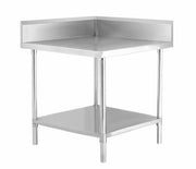 Mixrite Corner Bench with Splashback 700x700x900H WTCS7B - Hospitality Connect