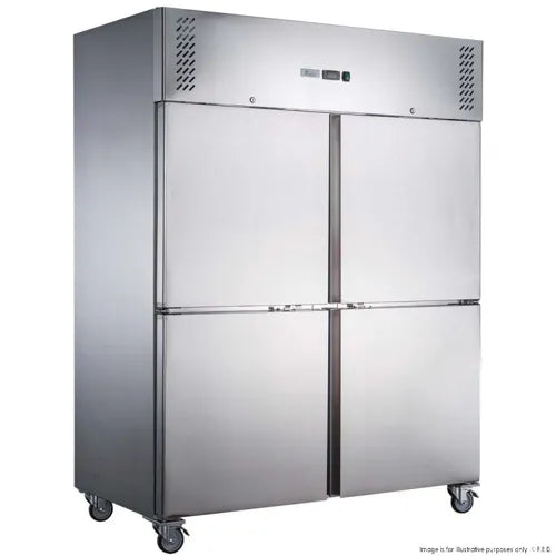 FED-X SS Four Door Upright Fridge - XURC1410S2V. - Hospitality Connect