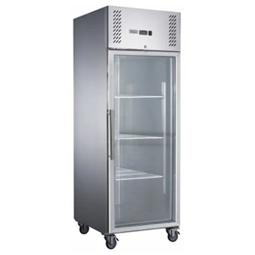 FED-X SS Full Glass Door Upright Fridge - XURC600G1V. - Hospitality Connect