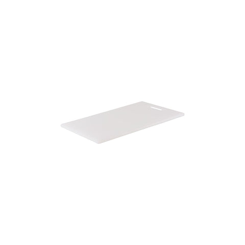 CHEF INOX CUTTING BOARD HACCP w/HDL PE 300x450x12mm WHITE - Hospitality Connect
