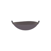 CHEF INOX WOK CAST IRON w/RND BOTTOM & 2 HDLS 350mm/14" - Hospitality Connect