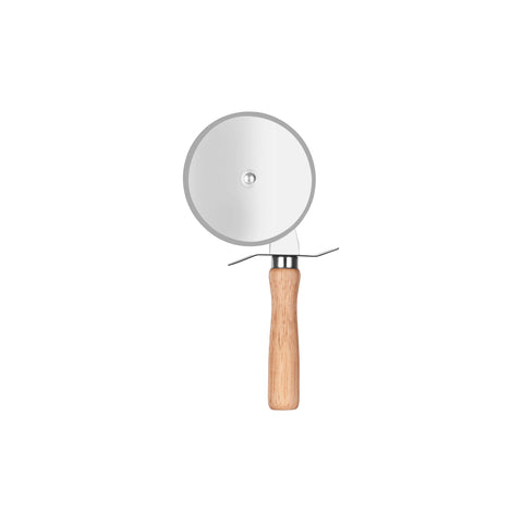 CHEF INOX PIZZA CUTTER 18/0 WHEEL w/WOOD HDL 100mm - Hospitality Connect