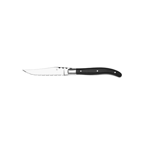 TABLEKRAFT PARIS STEAK KNIFE POINTED TIP S/S w/BLK P/WOODHDL Box of 12 - Hospitality Connect