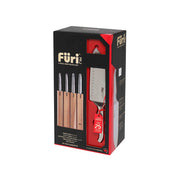 FURI-ACACIA WOOD KNIFE BLOCK SET 5PC 9/15/17/20CM (41367) - Hospitality Connect