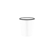 JAB VINTAGE WHITE/BLACK RIM ENAMEL LOOK TUMBLER 80x90mm Box of 6 - Hospitality Connect