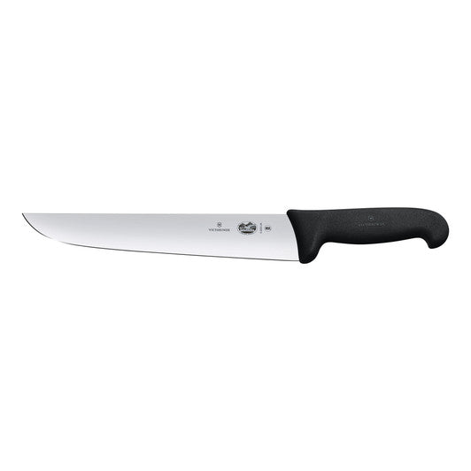 Victorinox Butchers Knife,16cm,Straight Back Blade,Fibrox - Black - Hospitality Connect