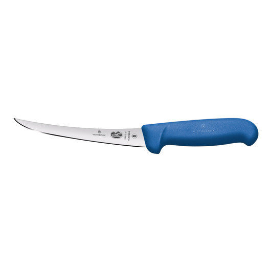 Victorinox Boning Knife,15cm Curved,Flexible Narrow Blade,Fibrox - Blue - Hospitality Connect