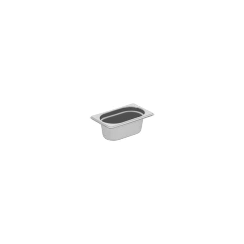 CHEF INOX ANTI-JAM STEAM PAN 1/9 SIZE 176x108x65mm 600ml - Hospitality Connect