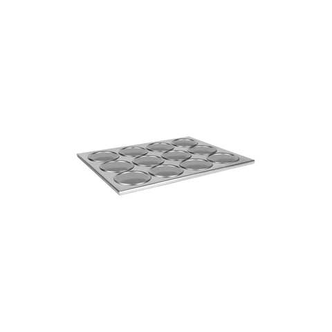 CHEF INOX PREMIER MUFFIN PAN 12 CUP ALUMINIUM 360x270mm - Hospitality Connect