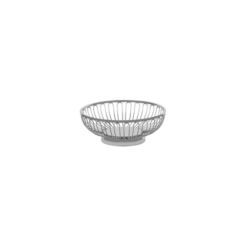 CHEF INOX ROUND BASKET WIRE/SOLID BASE 18/10 175x110mm - Hospitality Connect