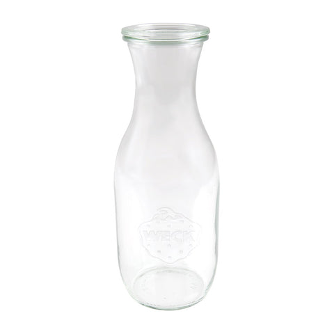 WECK BOTTLE GLASS JAR W/LID 1062ml 60x250mm (766) Box of 6 - Hospitality Connect