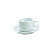 VITROCERAM STACKABLE CUP-225ml (SAUCER 900020) WHITE Box of 48 - Hospitality Connect