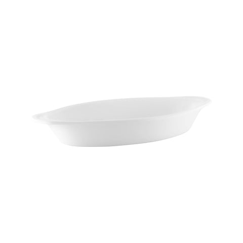 VITROCERAM OVAL GRATIN DISH-270x140x/425ml WHITE Box of 12 - Hospitality Connect
