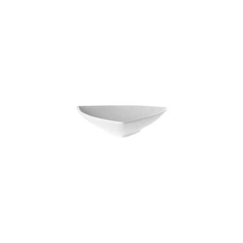 TABLEKRAFT MINIATURES BUFFET TRIANGLE DISH WHITE 102x102x25m Box of 12 - Hospitality Connect