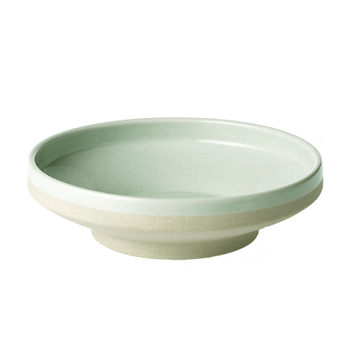 TABLEKRAFT SOHO ROUND BOWL FOOTED 230x68m REACTIVE LIMESTONE Box of 4 - Hospitality Connect