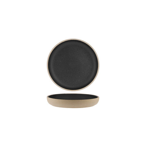 TABLEKRAFT SOHO RND DEEP COUPE PLATE 175x28mm SPECKLE BLACK Box of 6 - Hospitality Connect