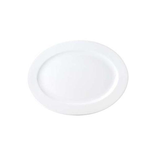 Royal Porcelain PLATTER-OVAL-200mm CHELSEA RIM SHAPE (4027) Box of 6 - Hospitality Connect