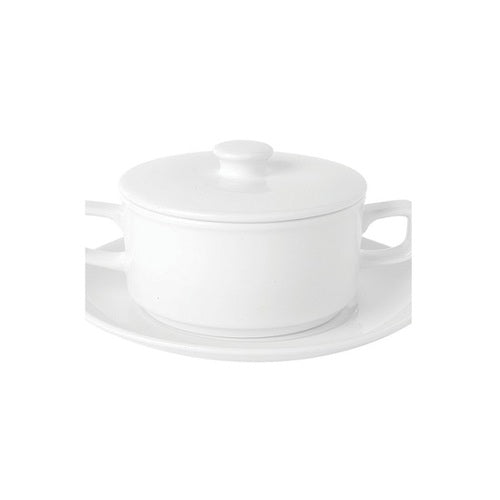Royal Porcelain SOUP CUP & LID 2 HANDLE CHELSEA 94340 (0239) Box of 12 - Hospitality Connect